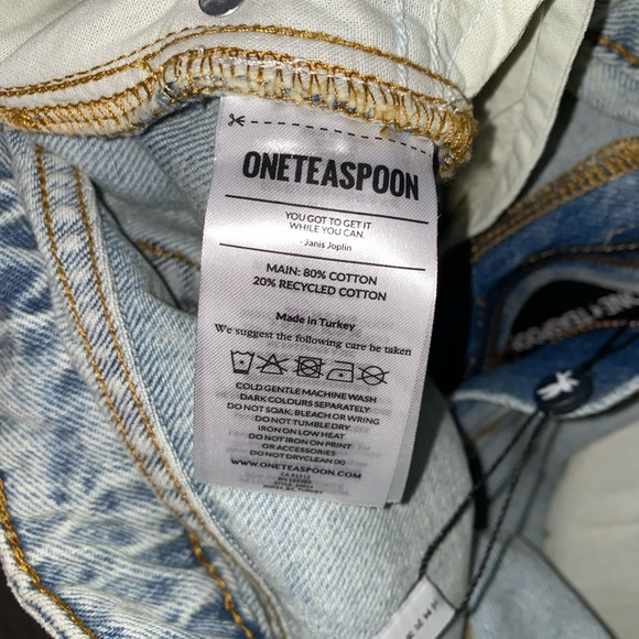 One teaspoon truckers low waist jeans Free People Sz 32 NEW - Picture 7 of 12